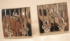 Fleur de Lis New Orleans Saints Vintage SWANK Cuff Links plain simple