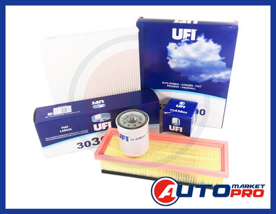 Kit Filtri Tagliando Fiat Grande Punto 1.2 E 1.4 8V UFI 1200 1400 - Foto 3