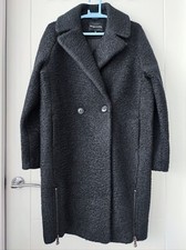 Nwot Emporio Armani Pea Coat Size 40 Black Rrp£521