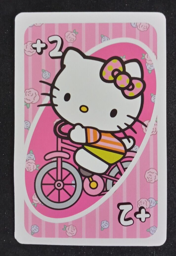 Hello Kitty Uno Card Pink Draw 2 Card | eBay