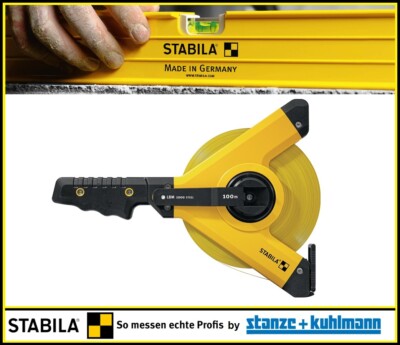 STABILA Rahmenbandmaß LBM 1000 STEEL Länge 100 m Bandbreite 13 mm Stahlbandmaß