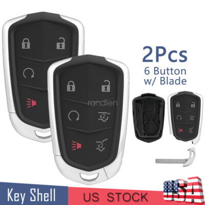 2 For 2015 2016 2017 2018 2019 2020 Cadillac Escalade ESV Remote Key Fob Case 6B