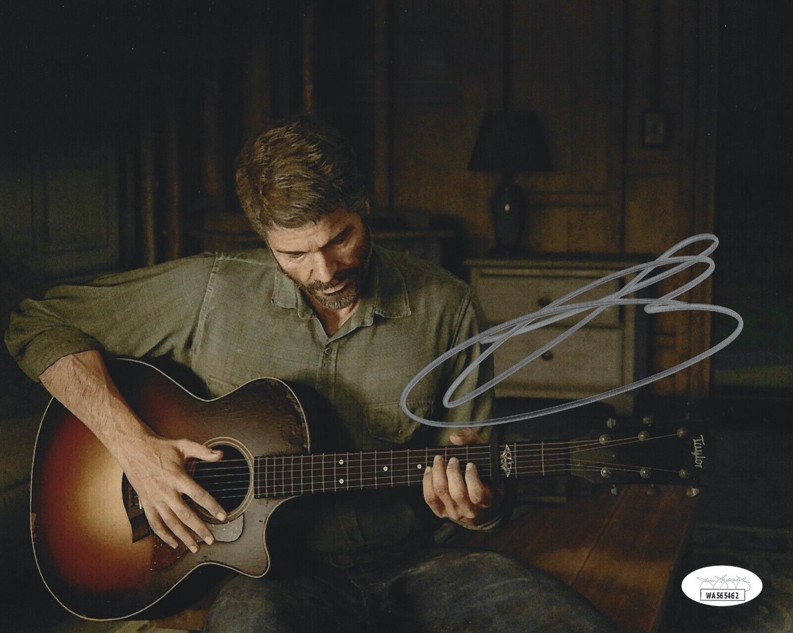 Troy Baker Signed 11x14 Last of Us Joel Authentic Autograph Photo JSA COA