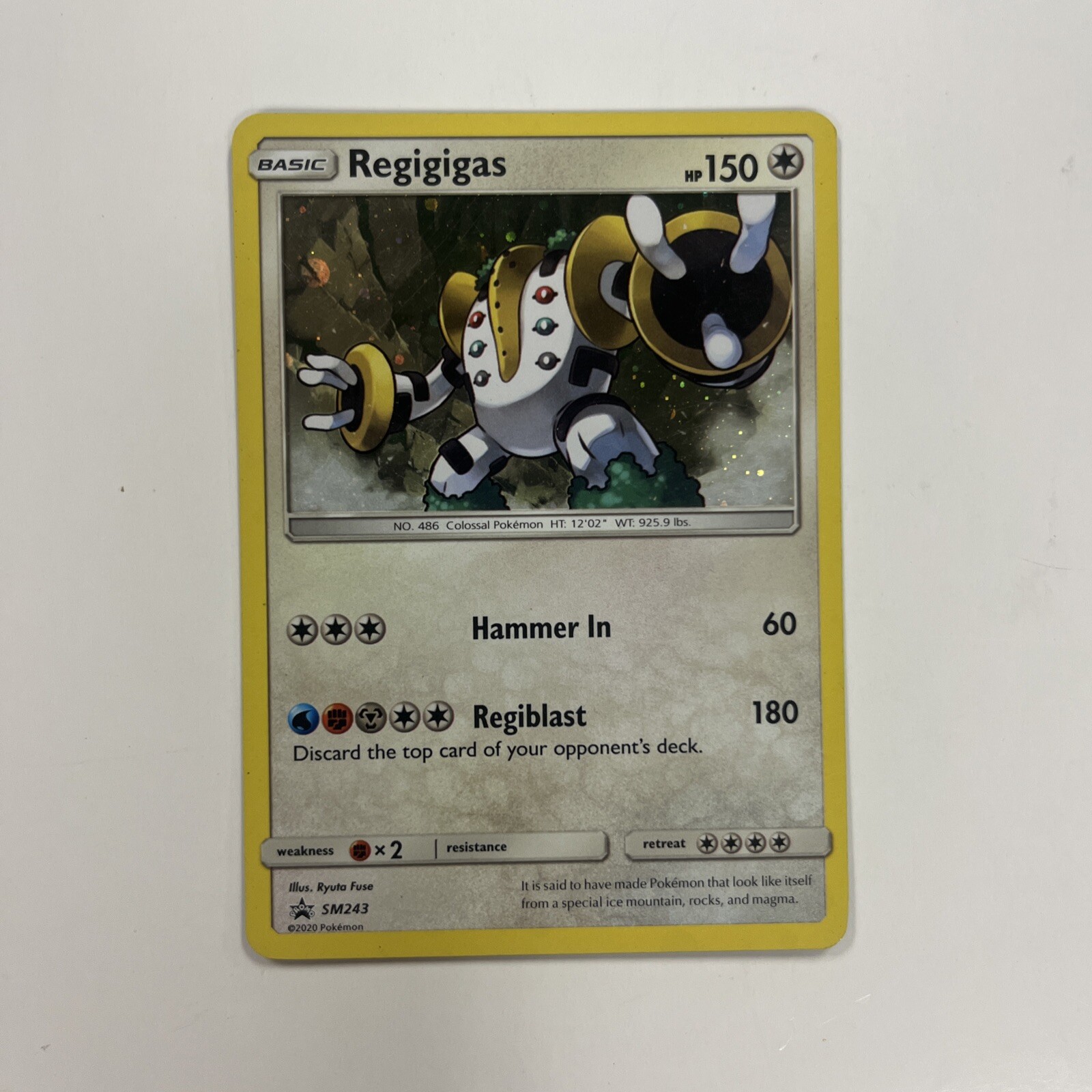 Regigigas - SM243 - Holo - Rare Promo - 2020 - Pokemon - Black Star Promo - NM