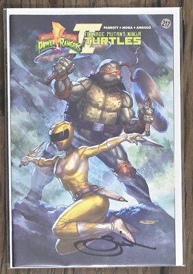 Mighty Morphin Power Rangers TMNT II #2, Signed Sajad Shah COA