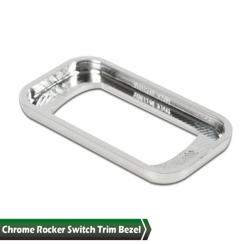 3pcs Chrome Rocker Switch Trim Bezel Fit For Peterbilt Kenworth Freightliner - Picture 5 of 9