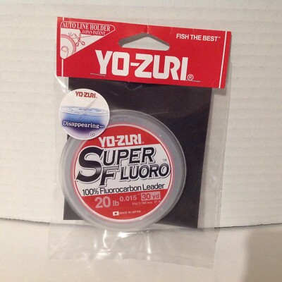 Yo-Zuri Superfluoro Clear Leader 20 lb .015'' 30 yd Line New
