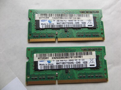 Samsung 4GB 2x2 GB 2Rx8 PC3-10600S Notebook Arbeitsspeicher RAM M471B5773CHS