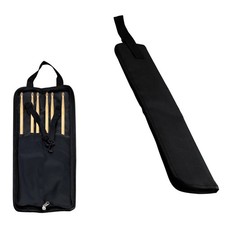 Black Drumsticks Bag, Thickened Drum Stick Holder Portable Case with Hooks In...