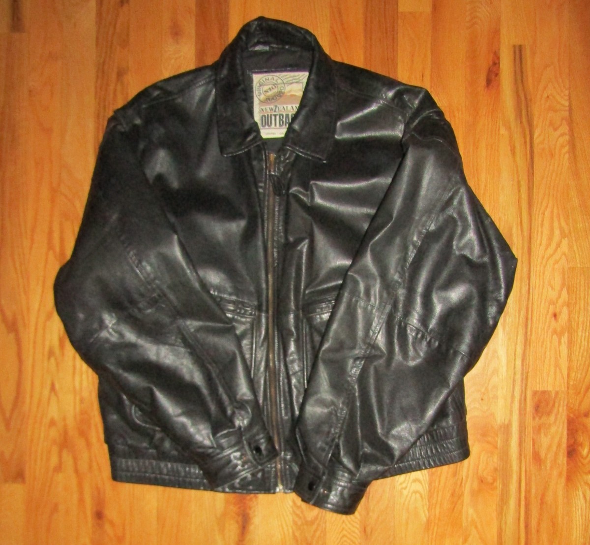 Mens New Zealand Outback Goat Nappa Leather Jacket Cooper