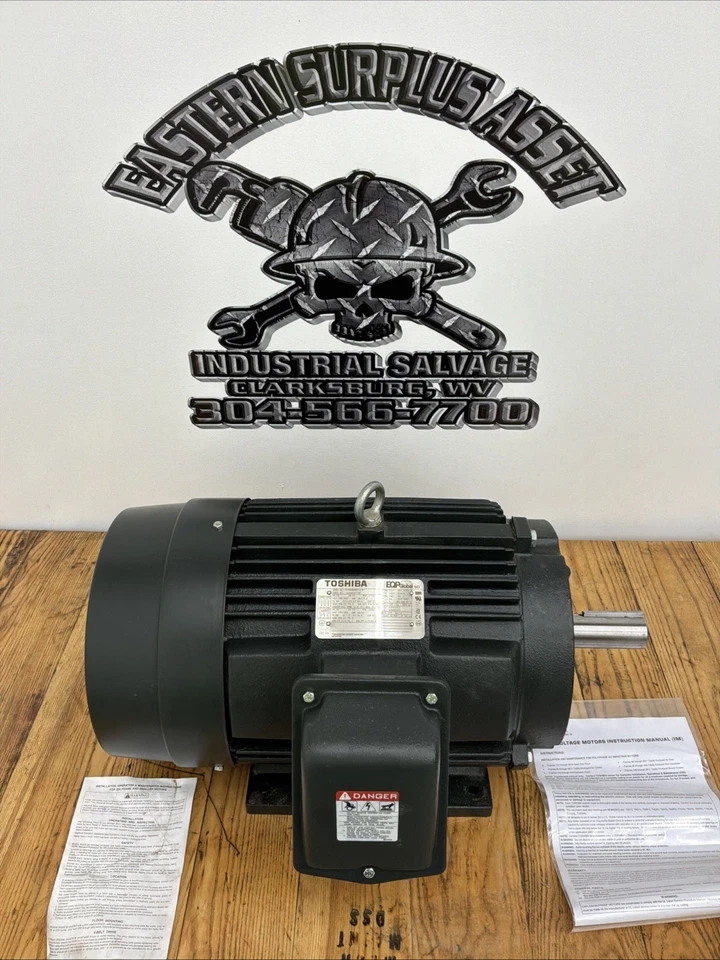 Toshiba 0154SDSR41A-P 15 HP Industrial Motor 230/460 V 254T NEW - Image 2 of 4