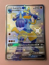 Lucario GX Shiny Holo Rare Hidden Fates: Shiny Vault SV64/SV94 Fighting Holofoil on eBay
