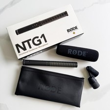 Rode NTG1 Camera Shotgun Mic  Foam Windscreen, Bag and Mic Stand Adapter