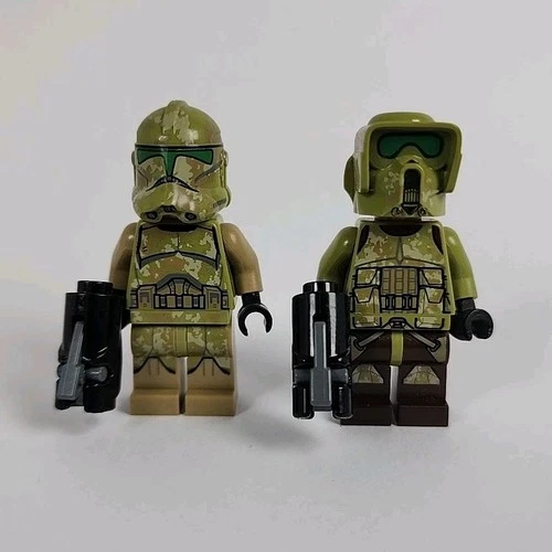 Lot of 2 LEGO Star Wars Kashyyyk Clone Trooper Minifigures (sw0518 & sw0519)