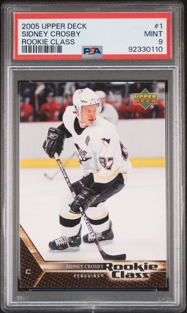 2005-06 Upper Deck Rookie Class - Sidney Crosby #1 (RC) PSA 9 - LOW POP Penguins view 1