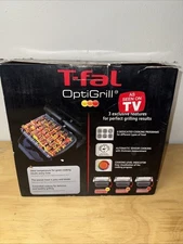 T-Fal OptiGrill Plus Automatic Sensor Cooking Indoor Electric Grill GC712D54