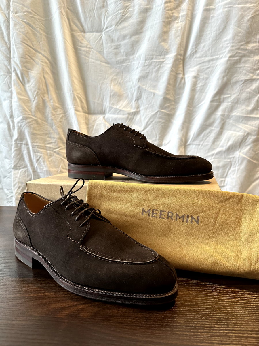 Meermin Norwegian Split Toe Blucher Dark Brown