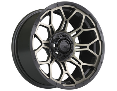 GTW Bravo Golf Cart Matte Bronze/Black 15x7 Wheel |4x4 Bolt 3:4 offset (ET-.25)|
