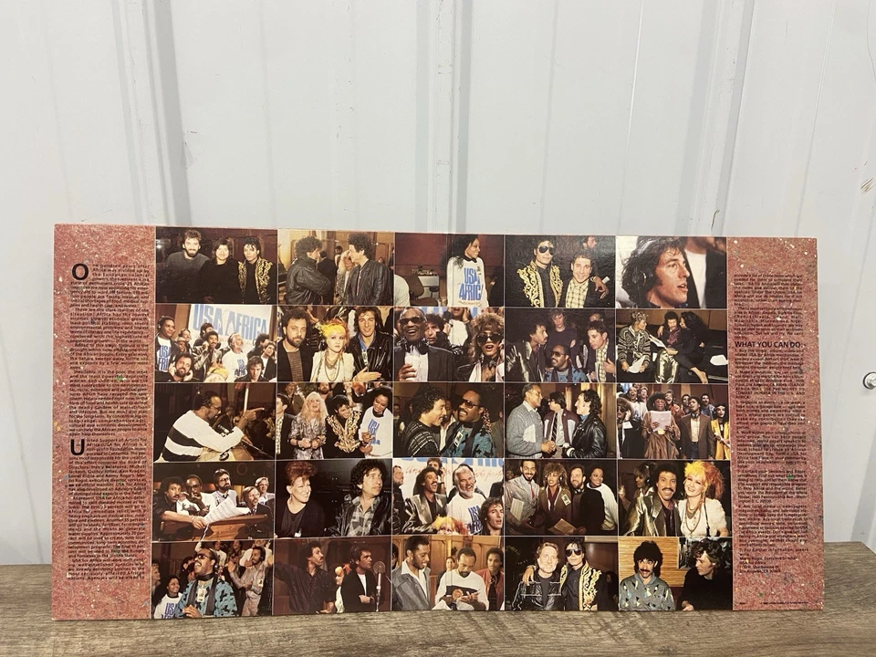 WE ARE THE WORLD  {Michael Jackson +9}  USA Africa (1985 Vinyl, LP) GF MINT/MINT - Image 3 of 4