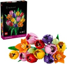 LEGO Botanicals Tulip Bouquet - Artificial Flowers Building Set for Adults
