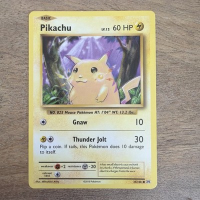 Pikachu 35/108 Common Evolutions Pokemon Lightly Played