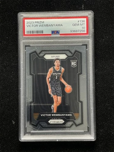 2023-24 Panini Prizm Victor Wembanyama #136 Rookie RC PSA 10 GEM MT
