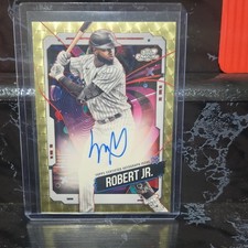 Marketplace image: 2024 Topps Cosmic Chrome Autograph Luis Robert Jr. #CCA-LR  1/1 Superfractor!!!
