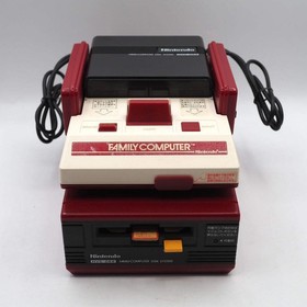 Nintendo Famicom + Disk System Console system Boxed New Rubber Belt Tested