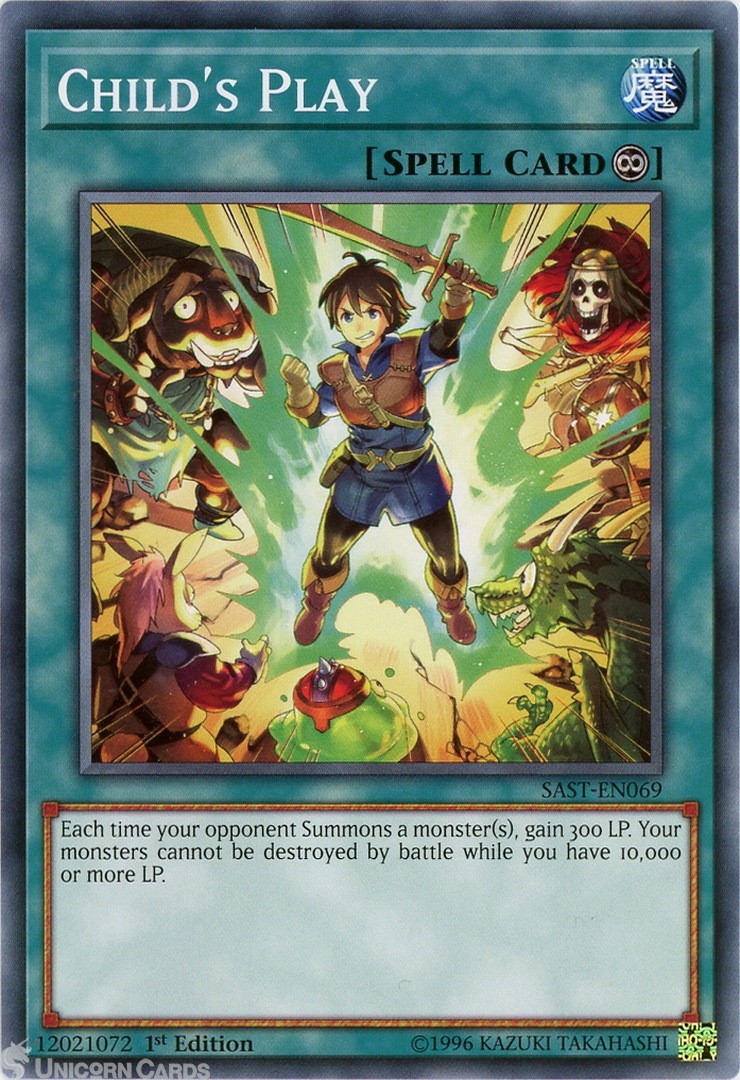 SAST-EN069 Child's Play Common 1st Edition Mint YuGiOh Card