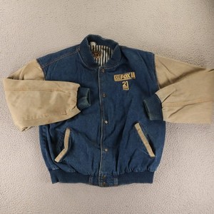 Vintage Denim Varsity Jacket | eBay