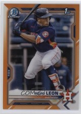 2021 Bowman Chrome Prospects Orange Refractor 20/25 Pedro Leon #BCP-189 1s8m