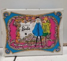 Vintage 1968 The World of Barbie Double Doll Case Blue Storage Box Mattel USA
