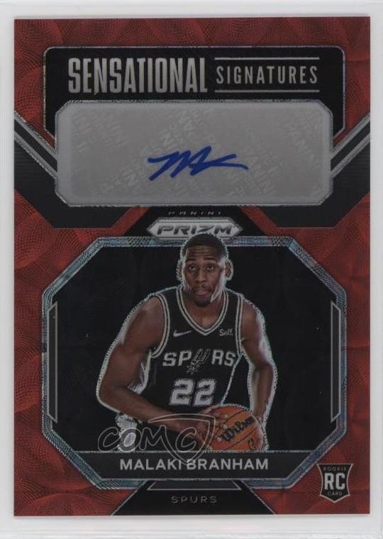 2022-23 Prizm Sensational Signatures Choice Malaki Branham Rookie Auto RC 0l1u