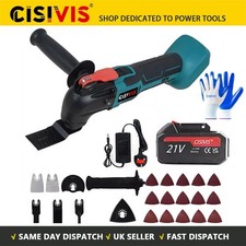 6 Speeds Oscillating Multi Tool Cordless Sander Scraper Saw w/1 Large Batteries！