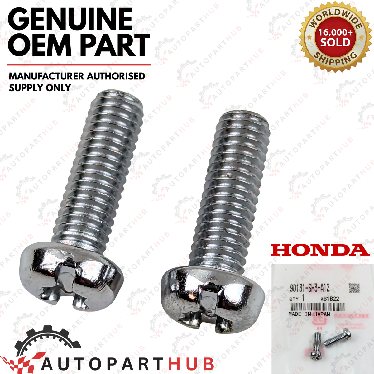 Genuine Honda Civic 96 97 98 99 00 Sun Visor Screws Hardware 90131