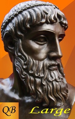 ART DECO ZEUS BRONZE STATUE GRIECHISCHE SKULPTUR POSEIDON BÜSTE FIGUR HEISSGUSS