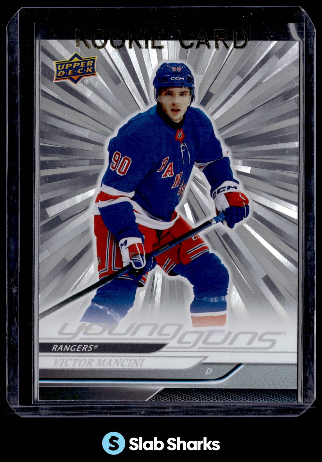 2024 UPPER DECK #464 VICTOR MANCINI OUTBURST SILVER YOUNG GUNS RC ROOKIE