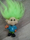 Vintage Glow in the Dark Burger King Troll Doll 1993 Happy Meal Kids Toy 1990s — photo 1