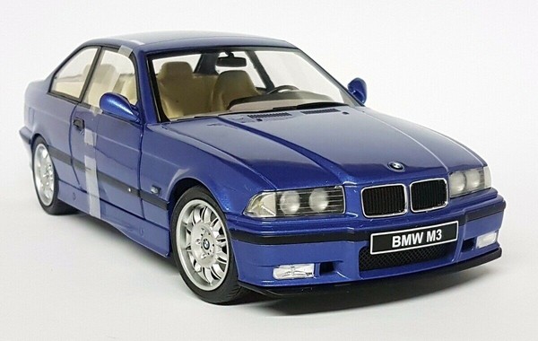 Solido 1/18 - Bmw M3 E36 1990 Estoril Blue Diecast Model Car-image