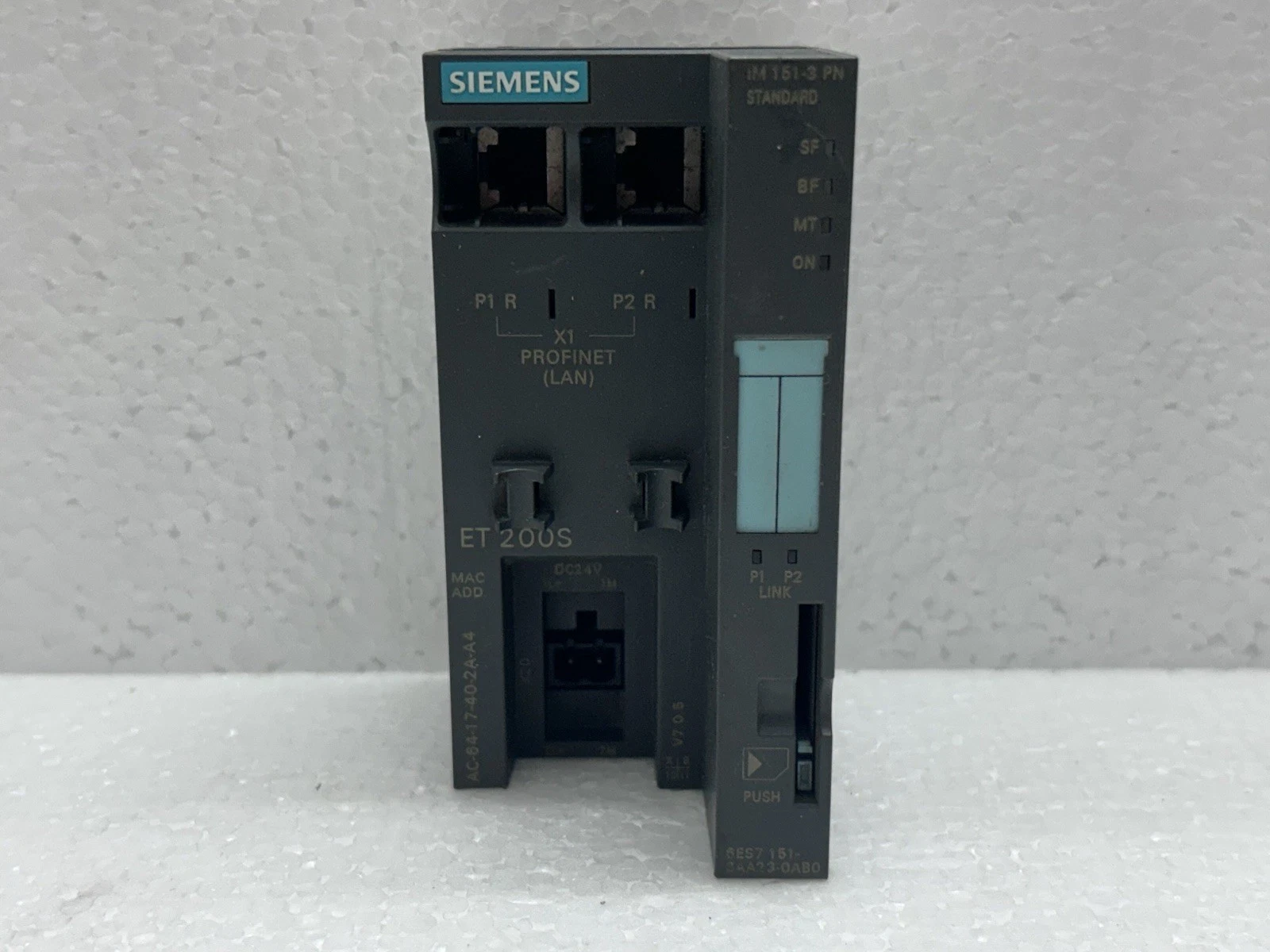 SIEMENS 6ES7151-3AA23-0AB0 Used Working SIMATIC ET 200S Interface Module