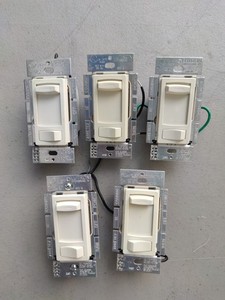 Lutron Skylark Contour CT-600P Slider Dimmer . Lot Of 5 Pcs, Almond. #L02