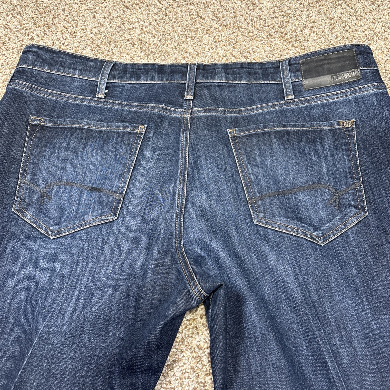 Mavi Matt Relaxed Straight Leg Denim Jeans Men's Size 40x30 Fits 40 X 28 - View 16