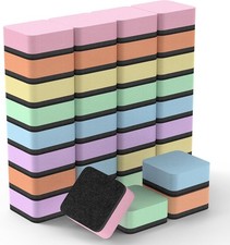 MaxGear Whiteboard Erasers, 36 Pack Magnetic Dry Erase 36 Pack, Macaron