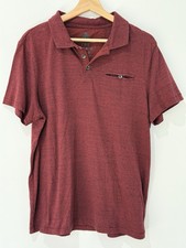 Rock Republic Shirt Mens Large The Iconic Polo Heathered Rust Red
