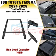 For Toyota Tacoma Crew Cab 2024 2025 Roof Rail Top Roof Rack Cross Side Rail