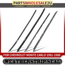 4pcs Left Right Inner Outer Window Sweep For Chevrolet Monte Carlo 1981-1988