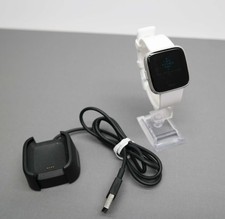 Fitbit Versa Lite Edition FB415 Smartwatch - Silver with White Silicone Band