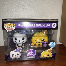Funko Pop Jack in the Box Skeleton Jack and Monster Taco 2 pack Shop Exclusive