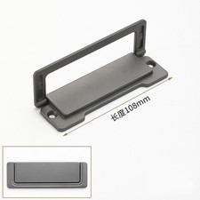 4Pcs Recessed Pull Door Handle, Invisible Flush Pull Handle, 108mm Grey