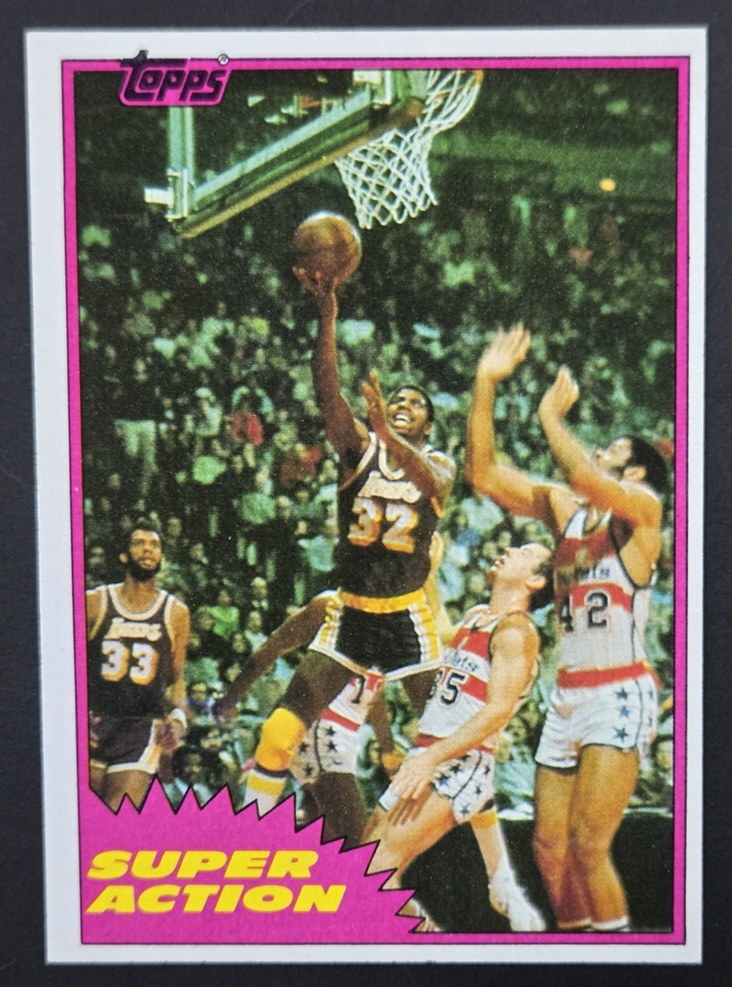 1981-82 Topps Basketball #109 Magic Johnson Super Action LA Lakers NBA